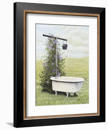 Bird Bath-Kathleen Green-Framed Art Print