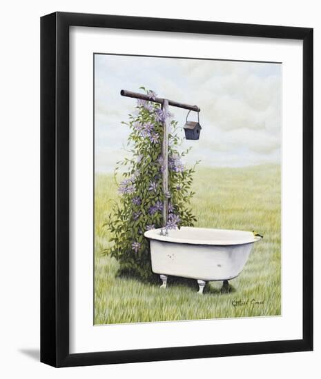 Bird Bath-Kathleen Green-Framed Giclee Print