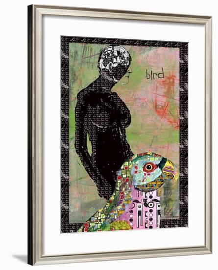 BIRD BRAIN-Ricki Mountain-Framed Art Print