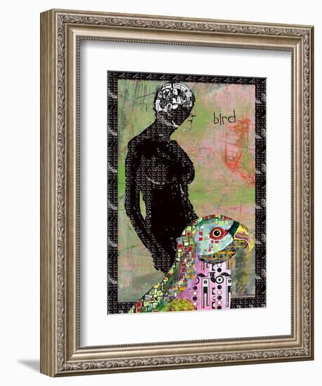 BIRD BRAIN-Ricki Mountain-Framed Art Print