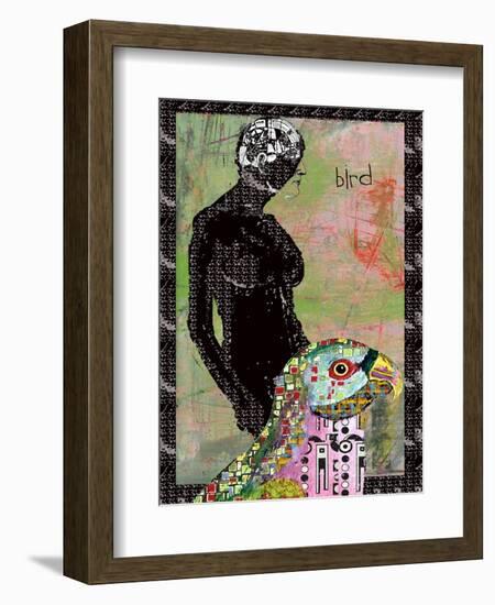 BIRD BRAIN-Ricki Mountain-Framed Art Print