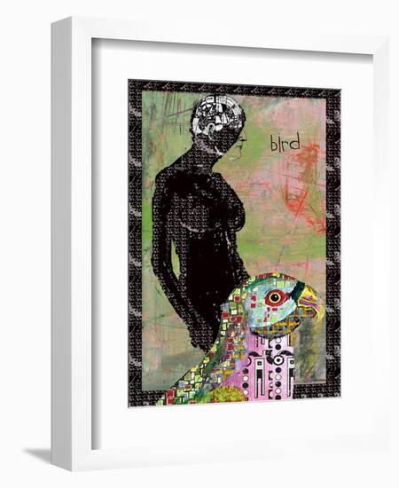 BIRD BRAIN-Ricki Mountain-Framed Art Print