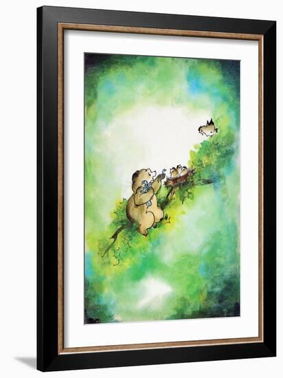 Bird-Brained - Jack & Jill-Edith Osborn Corbett-Framed Giclee Print