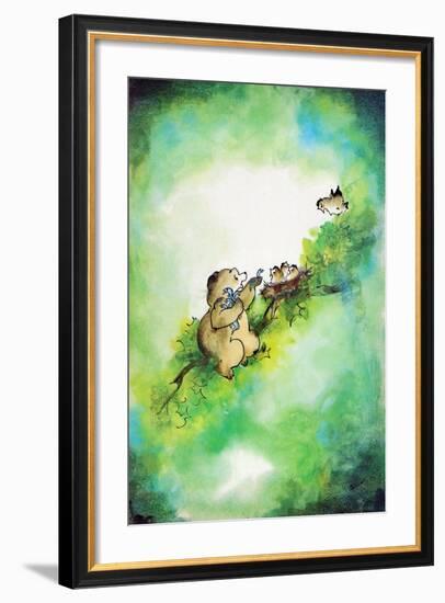 Bird-Brained - Jack & Jill-Edith Osborn Corbett-Framed Giclee Print