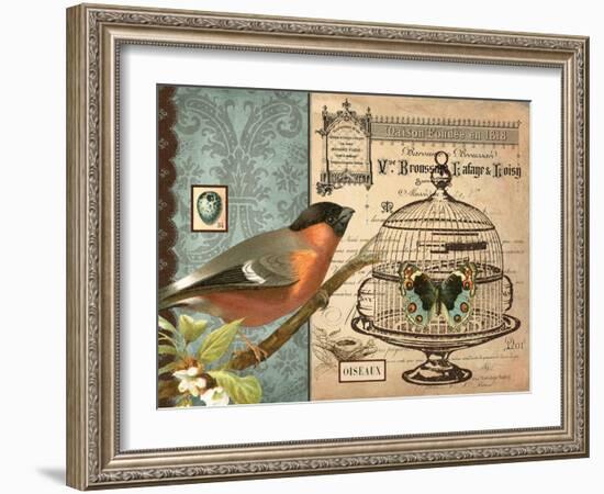 Bird & Cage I-Gwendolyn Babbitt-Framed Art Print