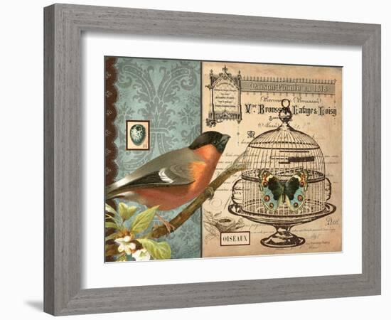 Bird & Cage I-Gwendolyn Babbitt-Framed Art Print