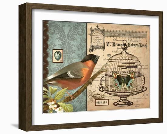 Bird & Cage I-Gwendolyn Babbitt-Framed Art Print