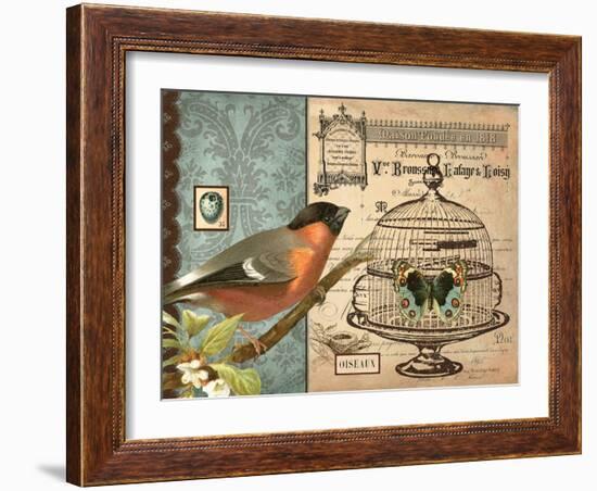 Bird & Cage I-Gwendolyn Babbitt-Framed Art Print