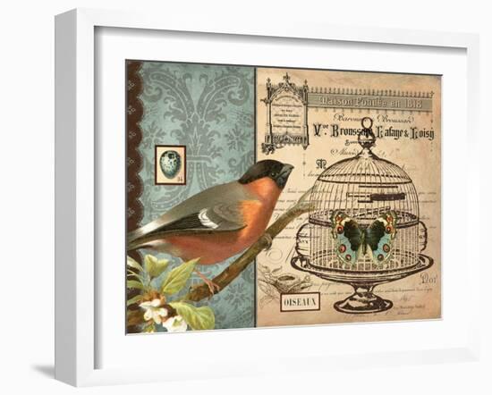 Bird & Cage I-Gwendolyn Babbitt-Framed Art Print