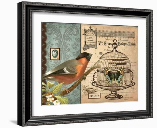 Bird & Cage I-Gwendolyn Babbitt-Framed Art Print