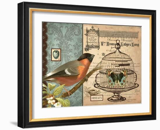 Bird & Cage I-Gwendolyn Babbitt-Framed Art Print