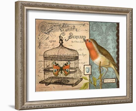 Bird & Cage II-Gwendolyn Babbitt-Framed Art Print