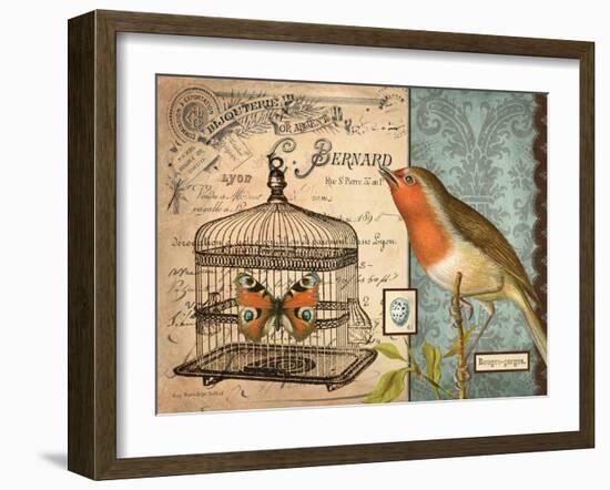 Bird & Cage II-Gwendolyn Babbitt-Framed Art Print