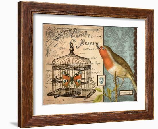 Bird & Cage II-Gwendolyn Babbitt-Framed Art Print