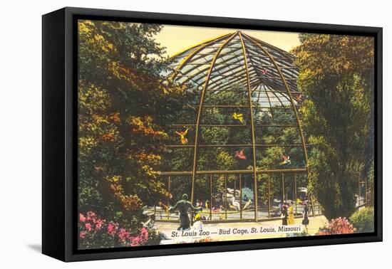Bird Cage in Zoo, St. Louis, Missouri-null-Framed Stretched Canvas