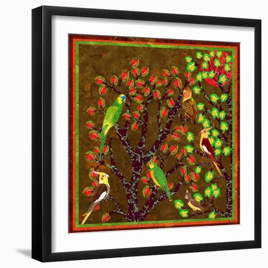 Bird Calls 21-David Sheskin-Framed Giclee Print