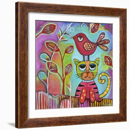 Bird Cat-Carla Bank-Framed Giclee Print