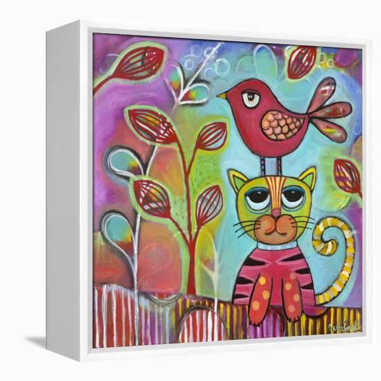 Bird Cat-Carla Bank-Framed Premier Image Canvas