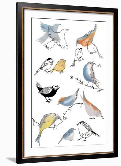 Bird Chorus-Sandra Jacobs-Framed Giclee Print