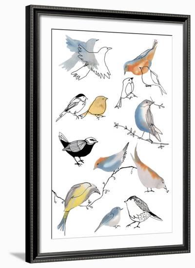 Bird Chorus-Sandra Jacobs-Framed Giclee Print
