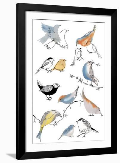 Bird Chorus-Sandra Jacobs-Framed Giclee Print