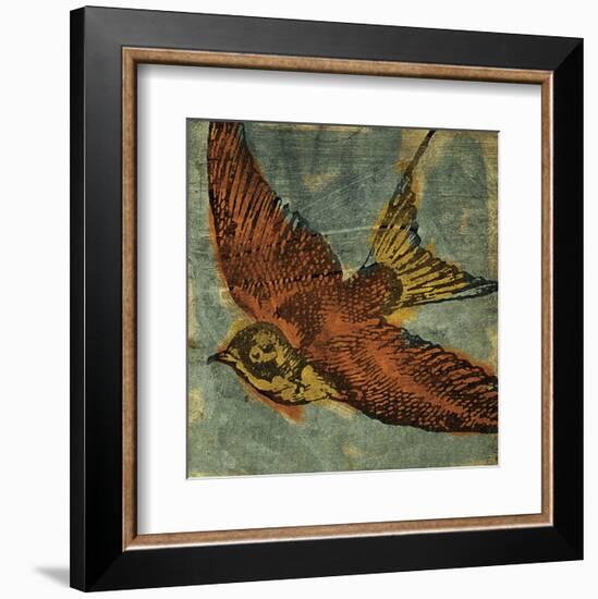 Bird Collage No. 1-John W^ Golden-Framed Art Print