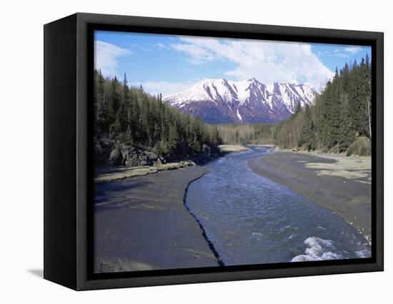 Bird Creek Along the Seward Highway, Girdwood, Alaska, USA-Alison Wright-Framed Premier Image Canvas