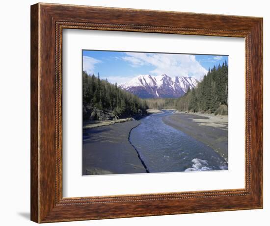 Bird Creek Along the Seward Highway, Girdwood, Alaska, USA-Alison Wright-Framed Photographic Print