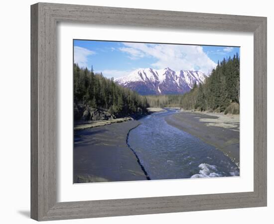 Bird Creek Along the Seward Highway, Girdwood, Alaska, USA-Alison Wright-Framed Photographic Print