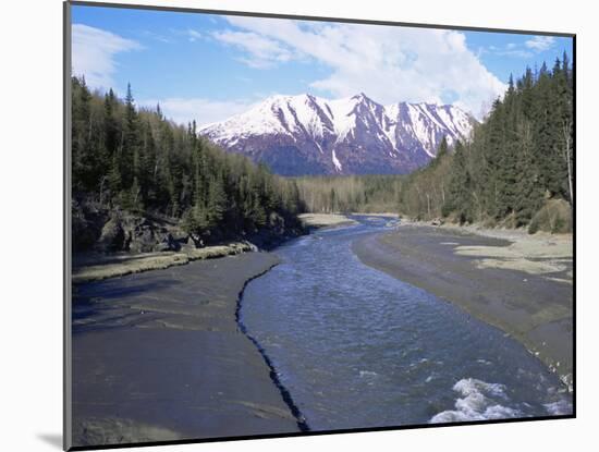 Bird Creek Along the Seward Highway, Girdwood, Alaska, USA-Alison Wright-Mounted Photographic Print