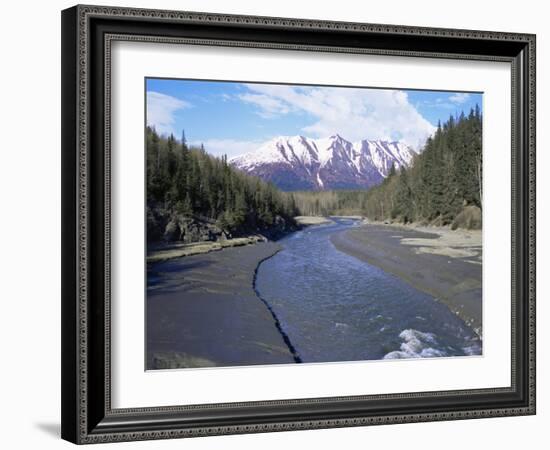 Bird Creek Along the Seward Highway, Girdwood, Alaska, USA-Alison Wright-Framed Photographic Print