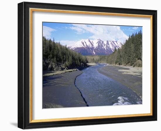 Bird Creek Along the Seward Highway, Girdwood, Alaska, USA-Alison Wright-Framed Photographic Print