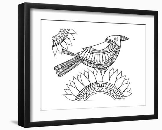 Bird Crow-Neeti Goswami-Framed Art Print