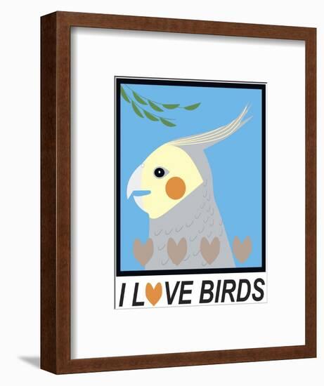 Bird Cup-Marie Sansone-Framed Giclee Print