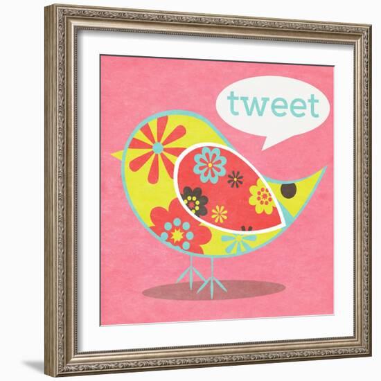 Bird Floral Pattern I-SD Graphics Studio-Framed Art Print