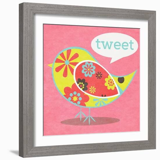 Bird Floral Pattern I-SD Graphics Studio-Framed Art Print