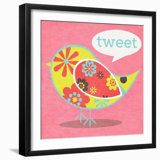 Bird Floral Pattern I-SD Graphics Studio-Framed Art Print