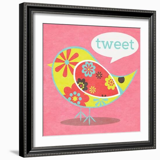 Bird Floral Pattern I-SD Graphics Studio-Framed Art Print