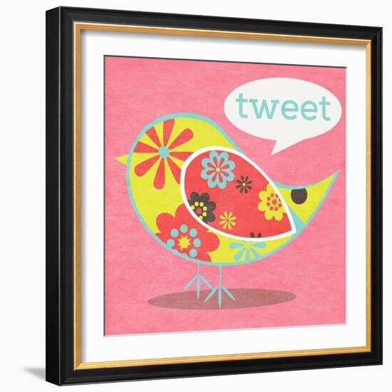 Bird Floral Pattern I-SD Graphics Studio-Framed Art Print