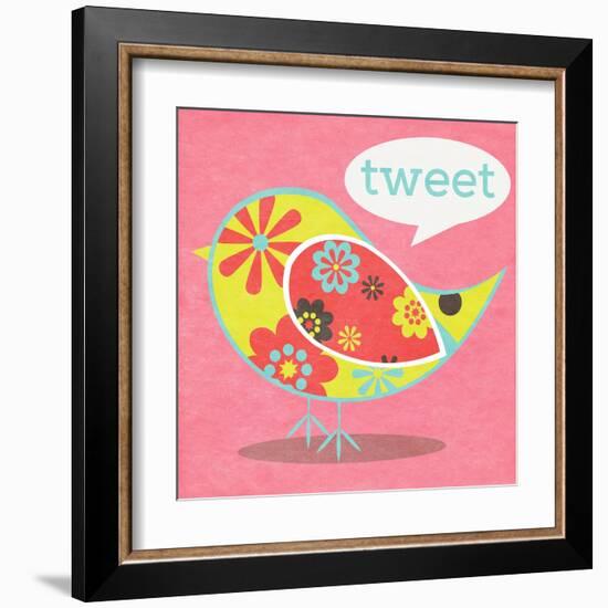 Bird Floral Pattern I-SD Graphics Studio-Framed Art Print