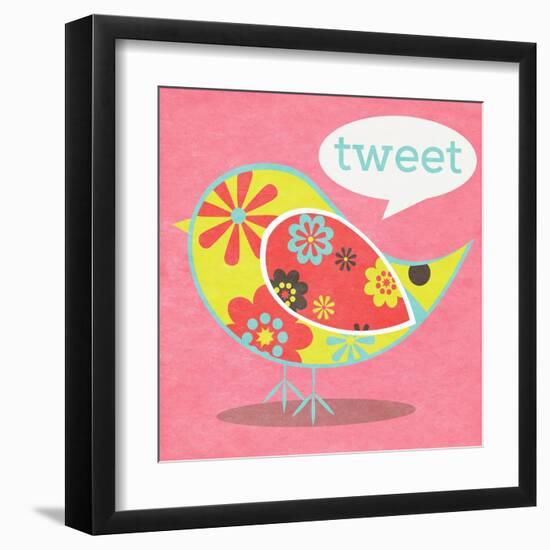 Bird Floral Pattern I-SD Graphics Studio-Framed Art Print