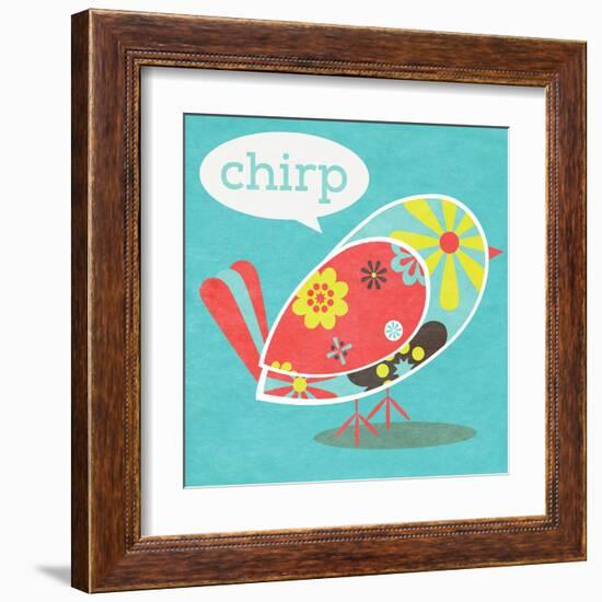 Bird Floral Pattern II-SD Graphics Studio-Framed Art Print