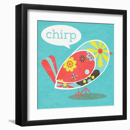 Bird Floral Pattern II-SD Graphics Studio-Framed Art Print