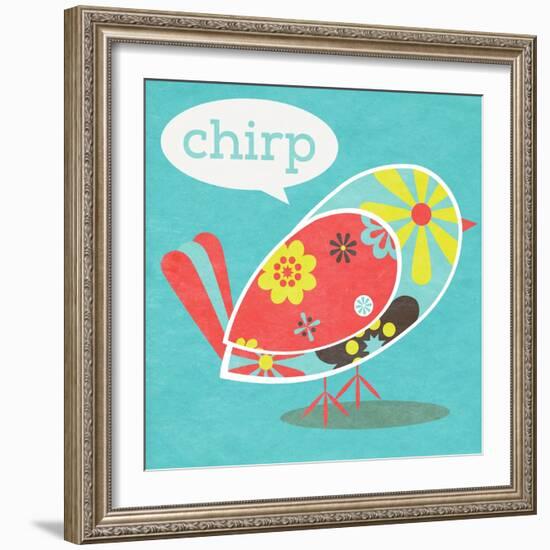 Bird Floral Pattern II-SD Graphics Studio-Framed Art Print