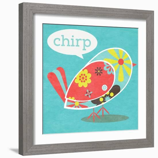 Bird Floral Pattern II-SD Graphics Studio-Framed Art Print