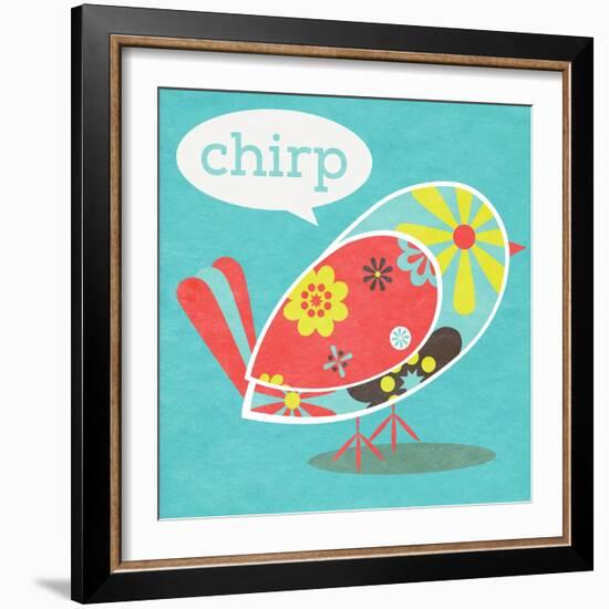 Bird Floral Pattern II-SD Graphics Studio-Framed Art Print