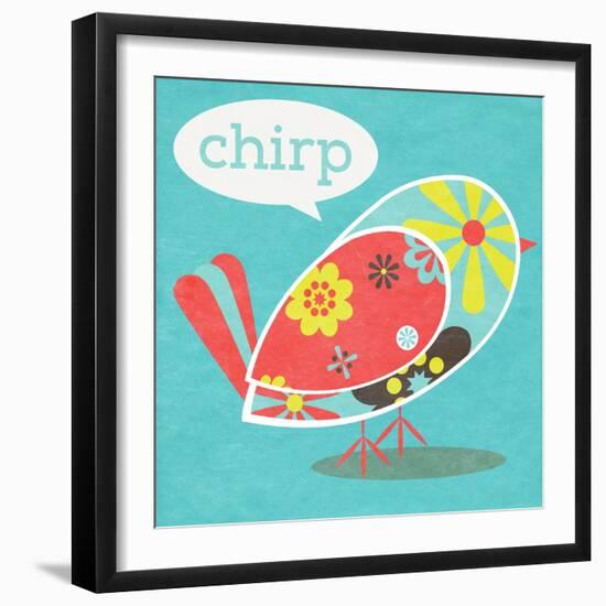 Bird Floral Pattern II-SD Graphics Studio-Framed Art Print