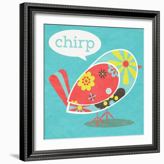 Bird Floral Pattern II-SD Graphics Studio-Framed Art Print