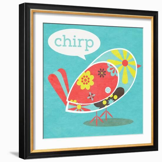 Bird Floral Pattern II-SD Graphics Studio-Framed Art Print