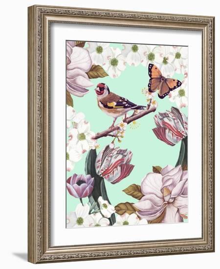 Bird Garden III-Naomi McCavitt-Framed Art Print